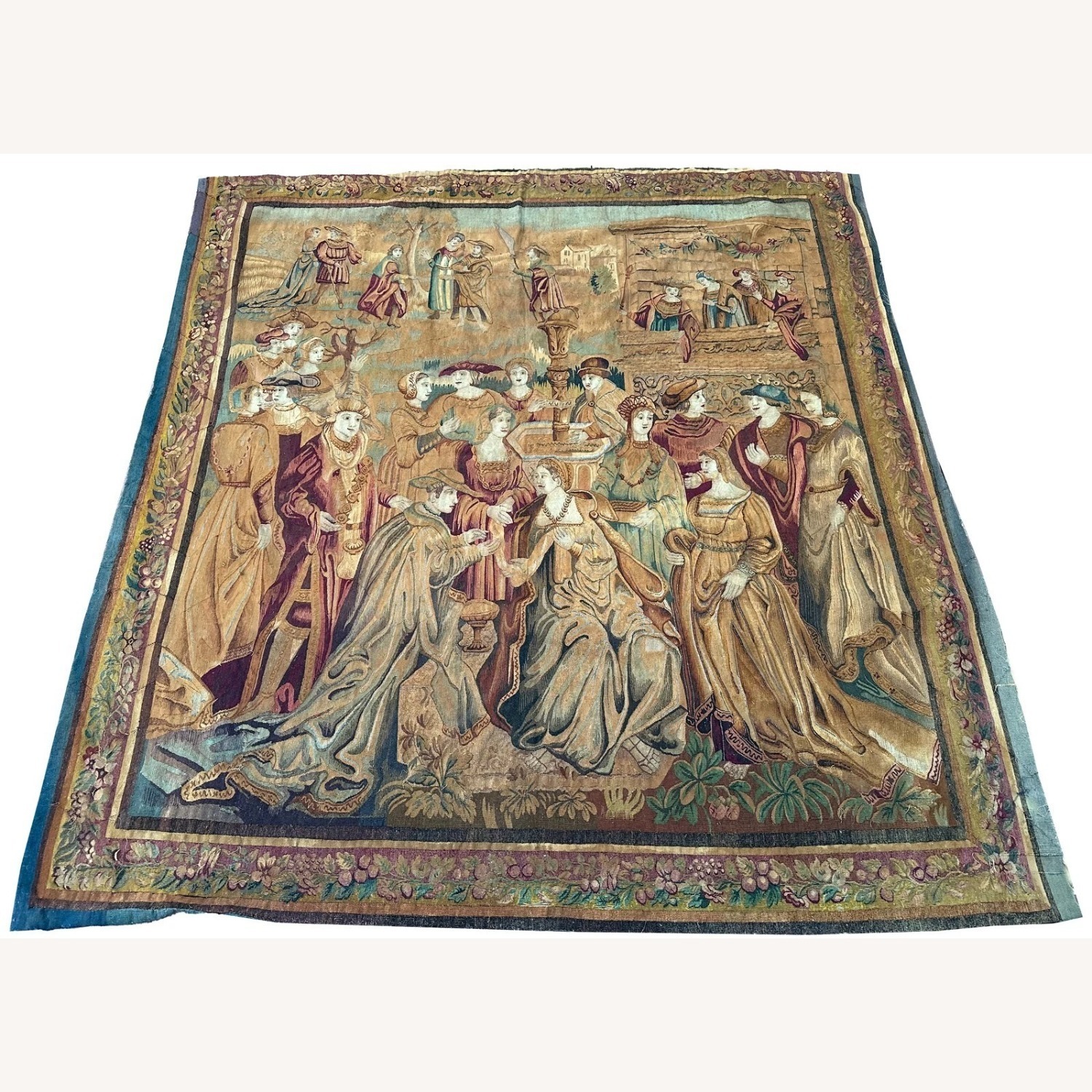8x9 European Courtship Tapestry - image-1