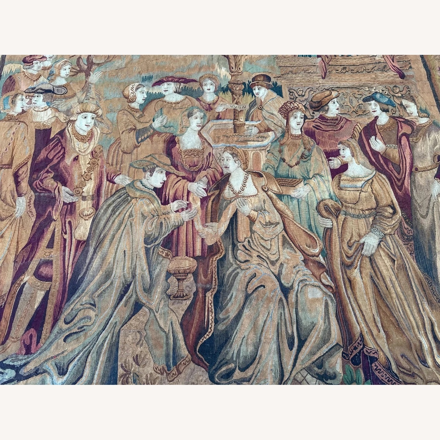 8x9 European Courtship Tapestry - image-5