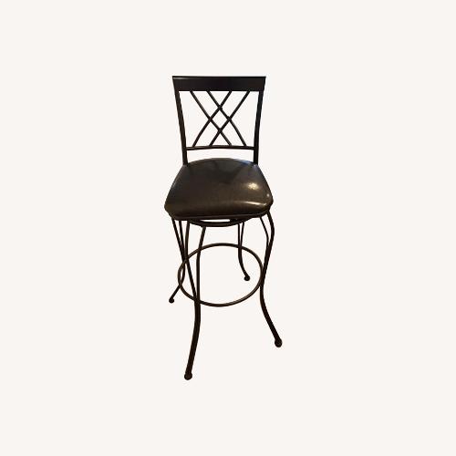 Used Amazon Black Leather Stools for sale on AptDeco