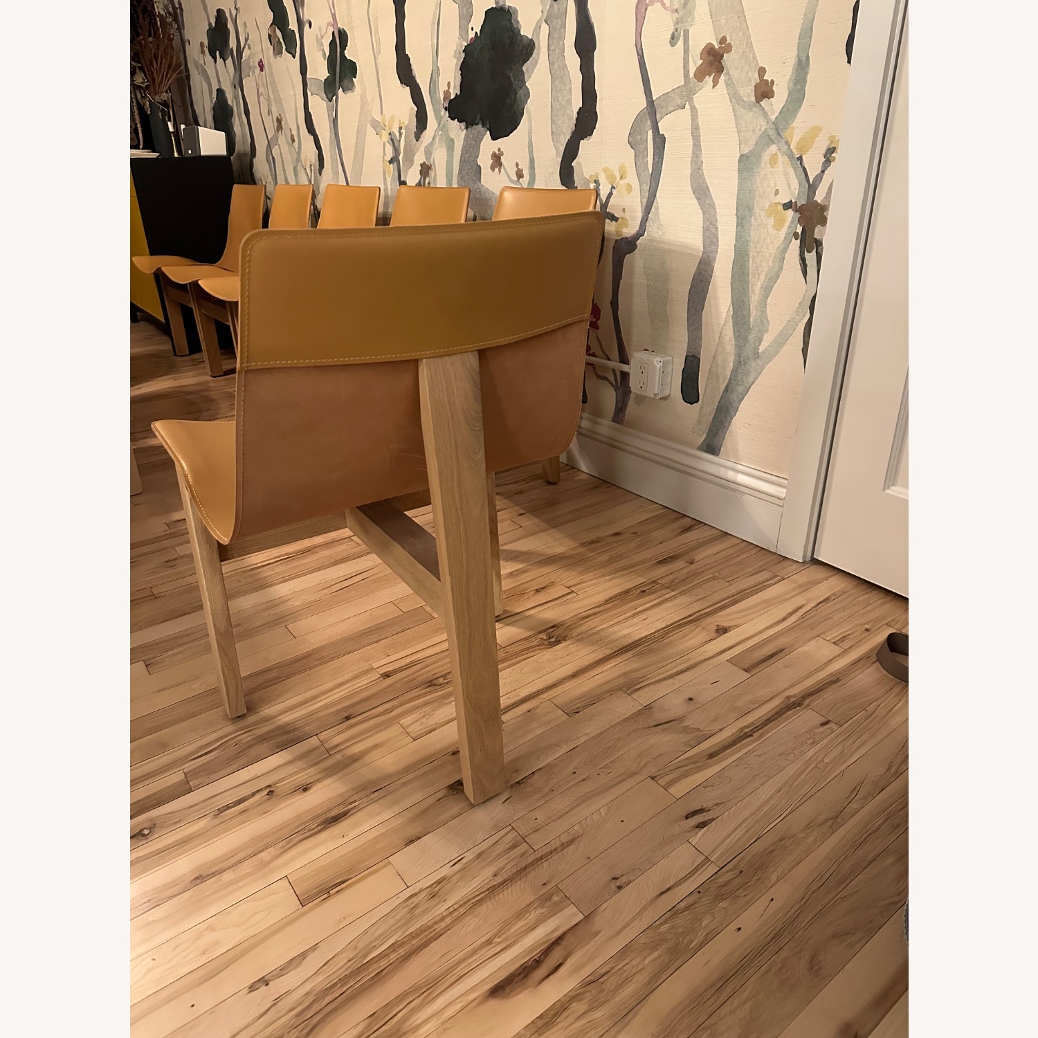 Angelo Mangiarotti Natural Leather Dining Chairs - image-2