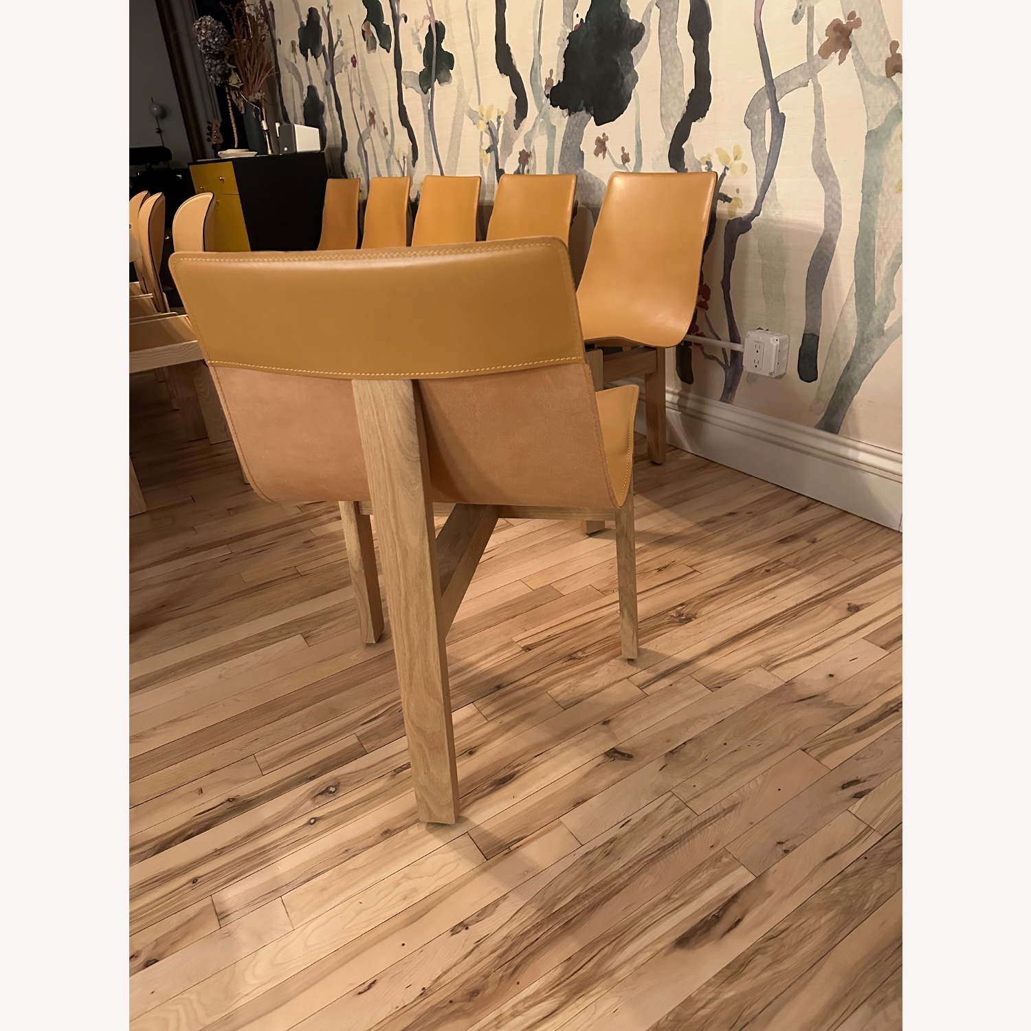 Angelo Mangiarotti Natural Leather Dining Chairs - image-7