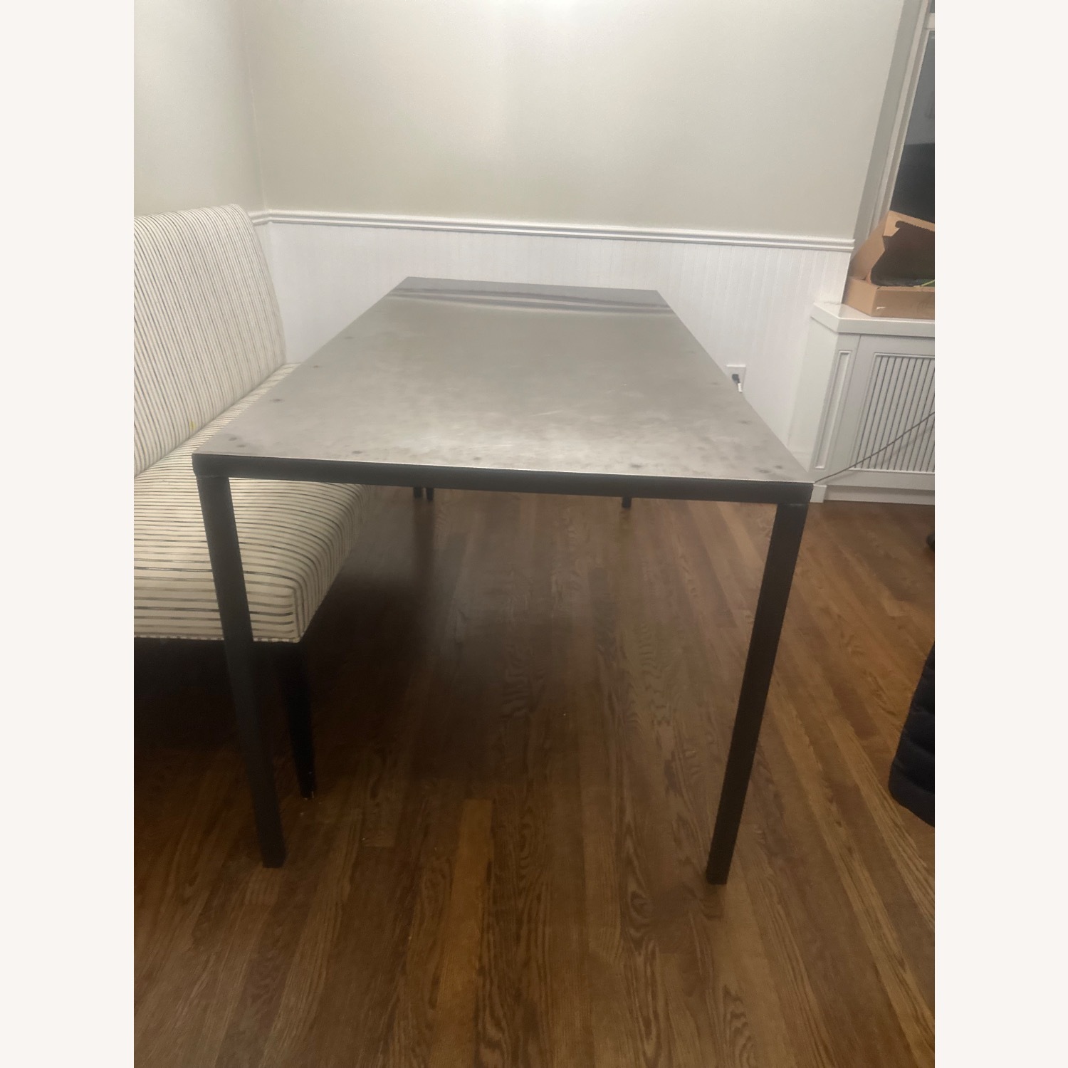 ABC Carpet and Home Dark Gray Metal Dining Table - image-4