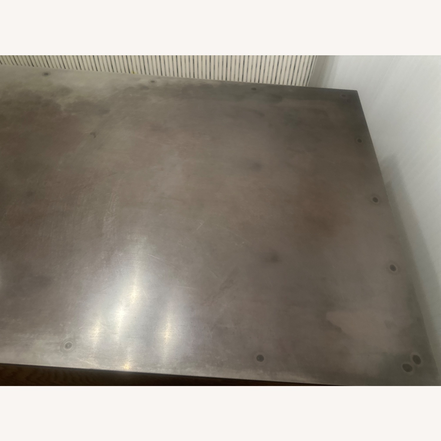 ABC Carpet and Home Dark Gray Metal Dining Table - image-2