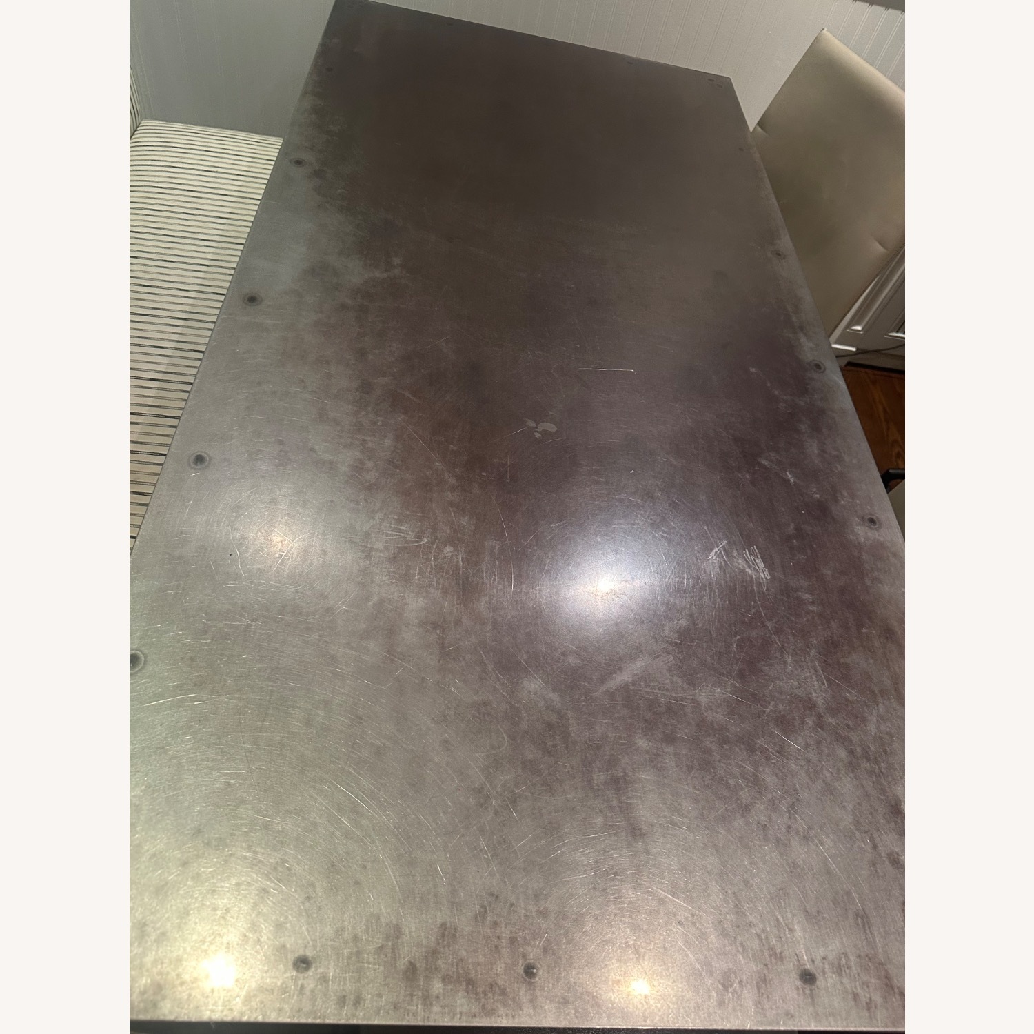 ABC Carpet and Home Dark Gray Metal Dining Table - image-5