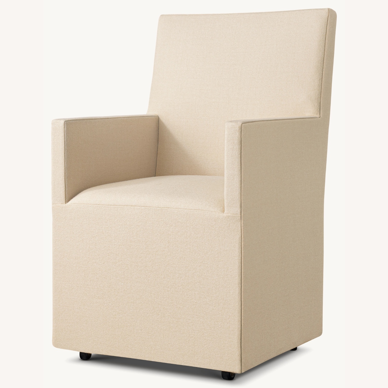 Restoration Hardware Natural Velvet Dining Chairs - image-0