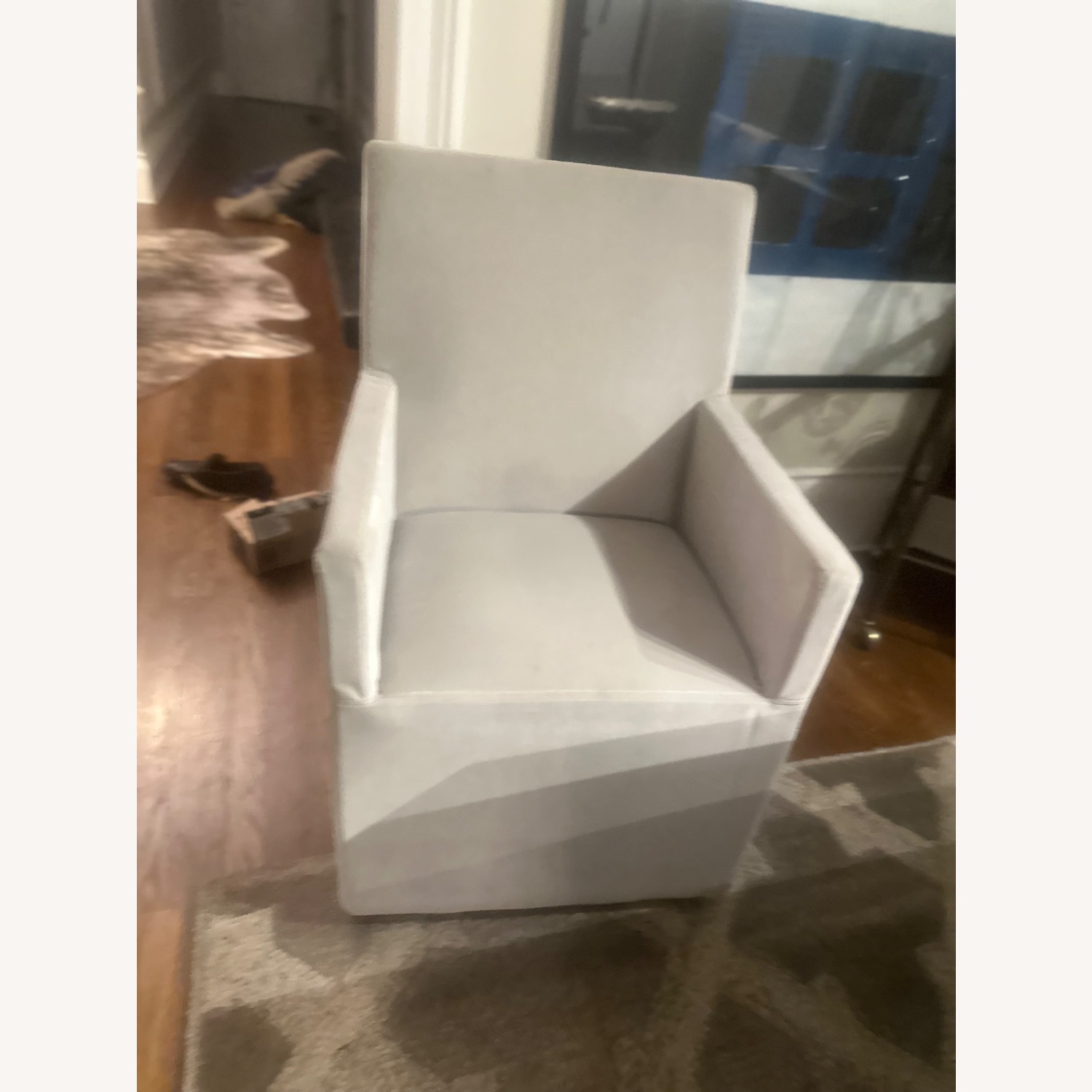 Restoration Hardware Natural Velvet Dining Chairs - image-5