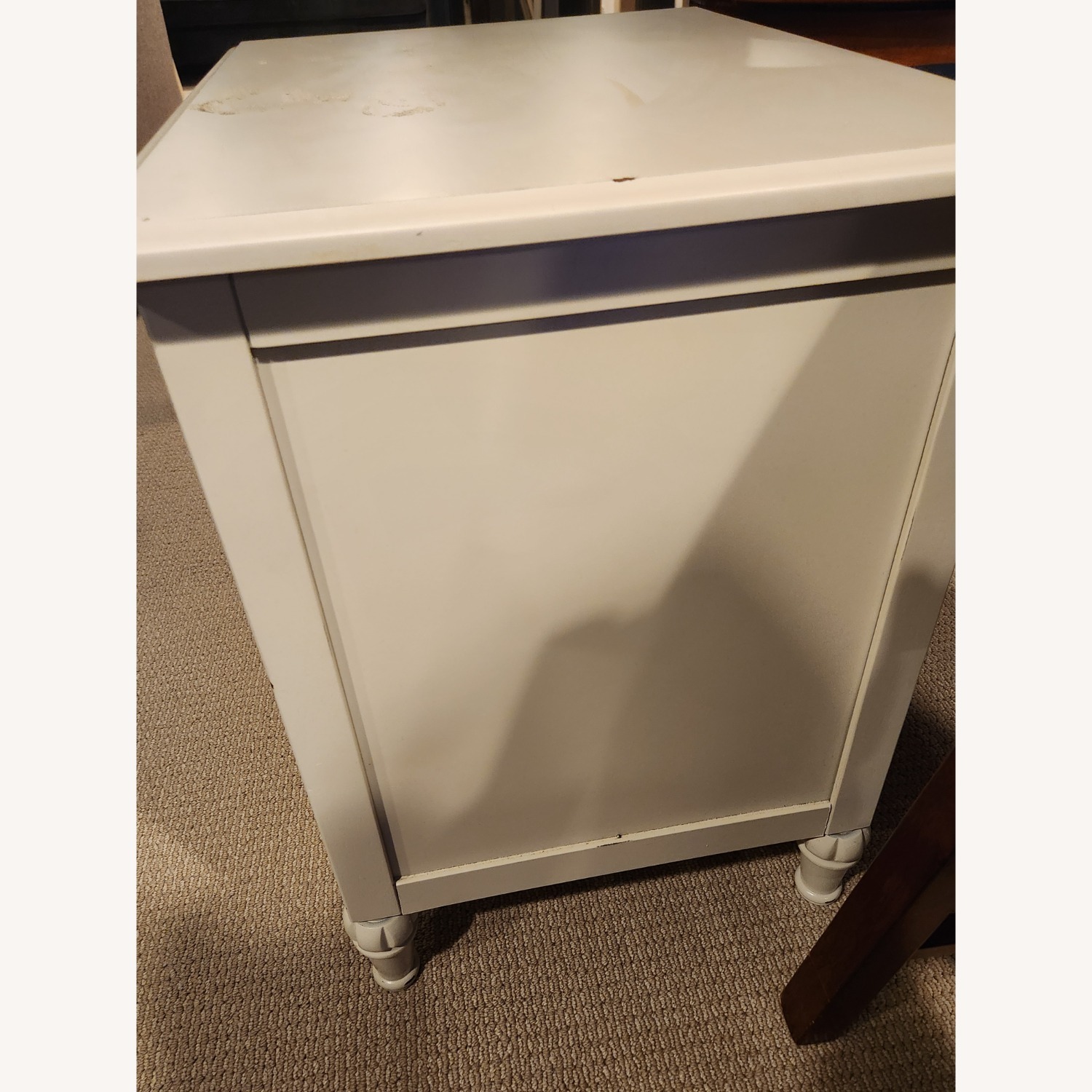 Ashley Furniture White Wood Nightstand - image-4