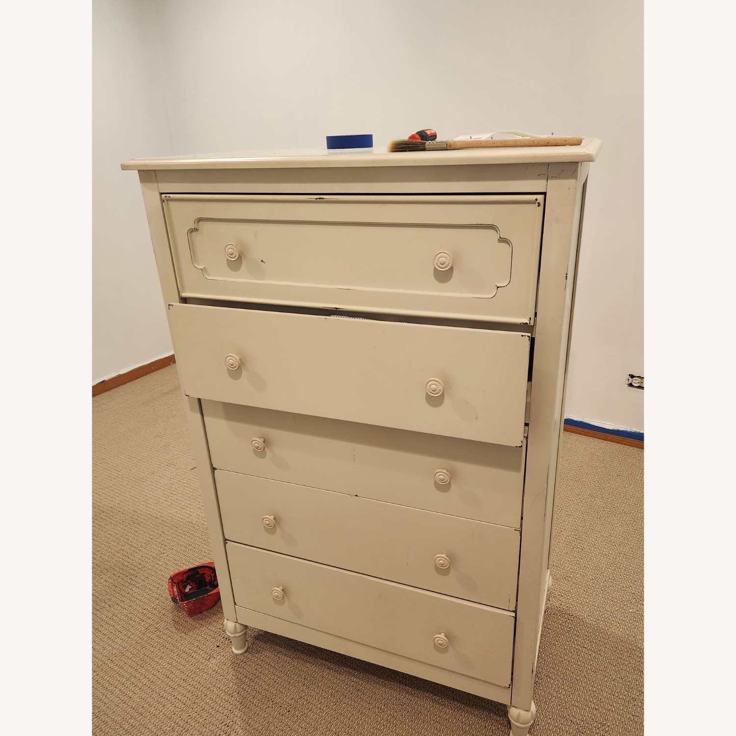 Ashley Furniture White Wood Chest - image-1