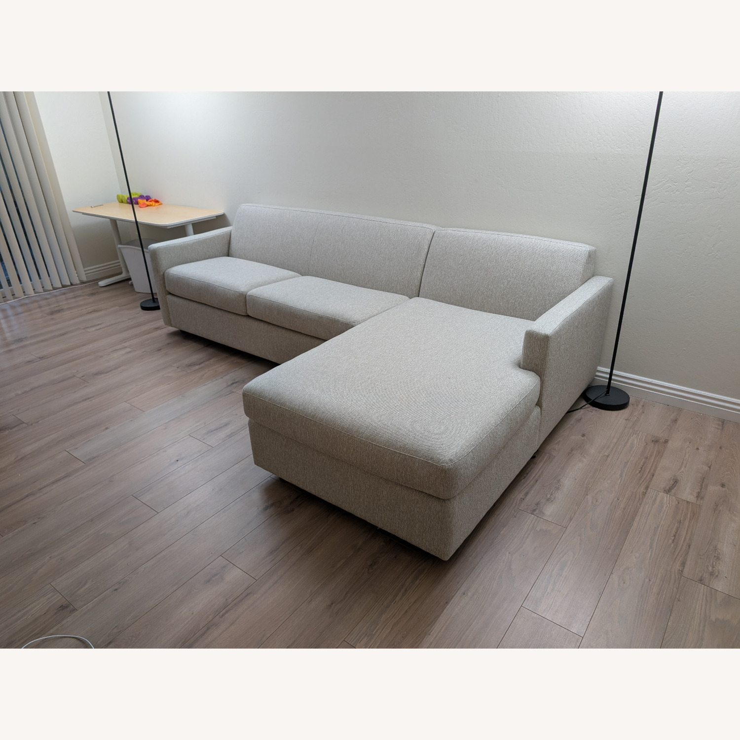 Room & Board Light Gray Fabric 2 Piece Sectional - image-1