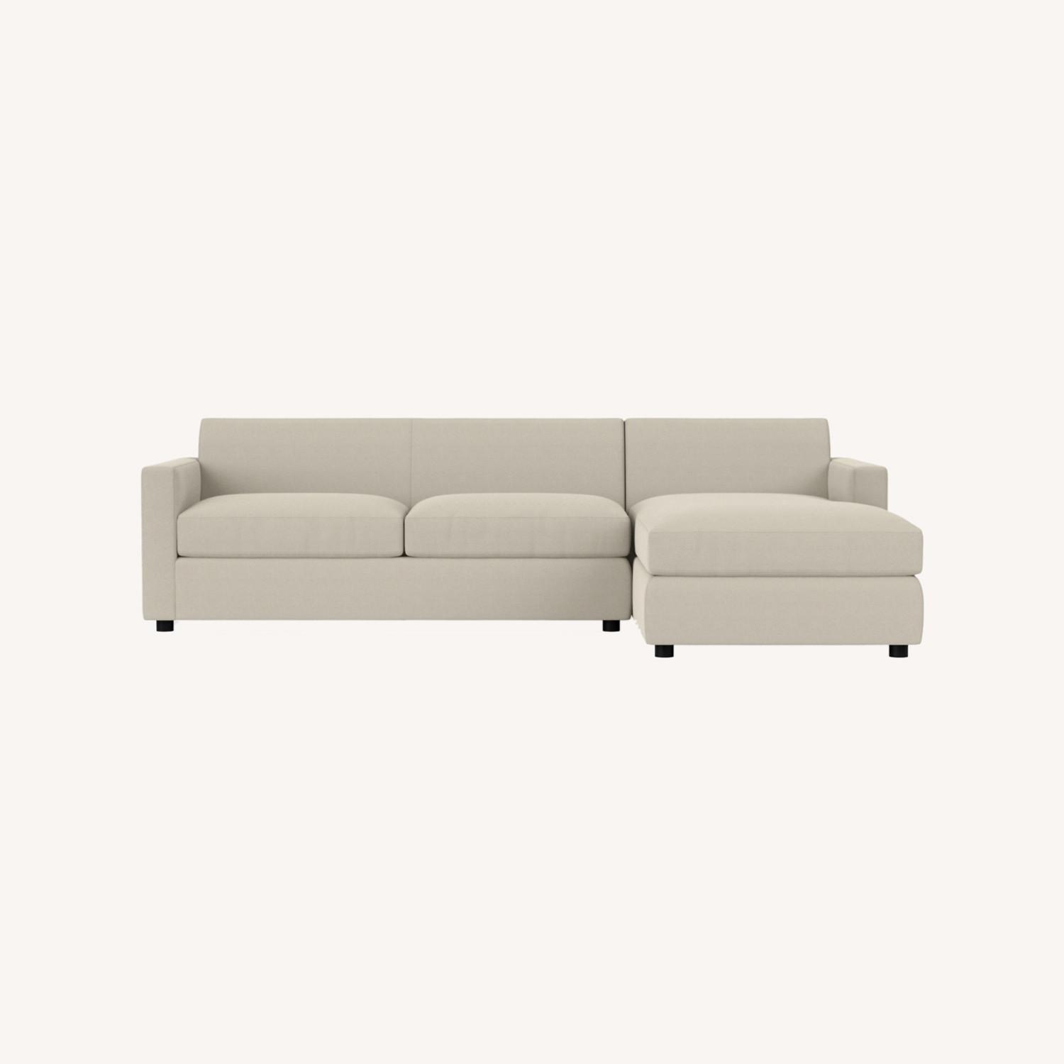 Room & Board Light Gray Fabric 2 Piece Sectional - image-0