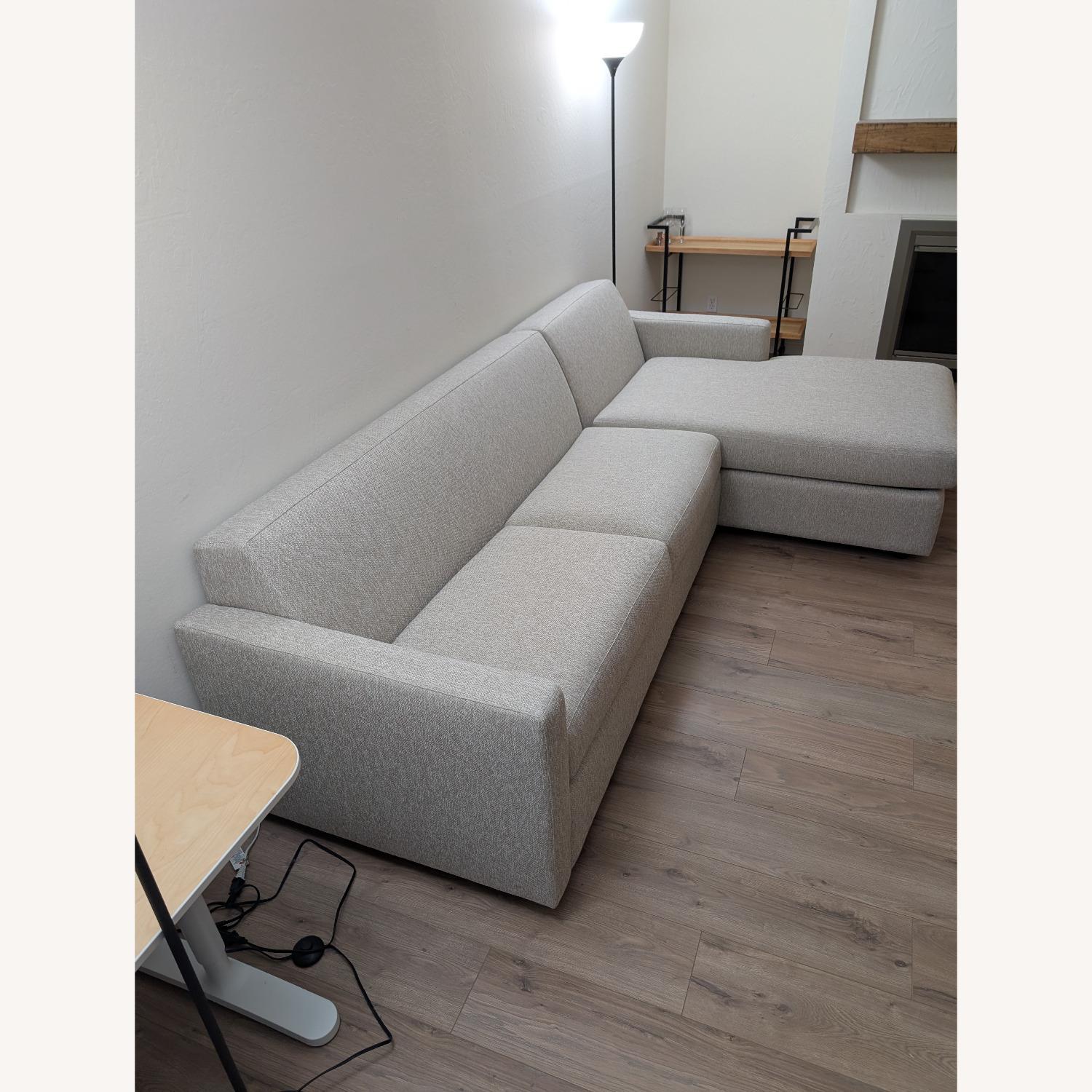 Room & Board Light Gray Fabric 2 Piece Sectional - image-2