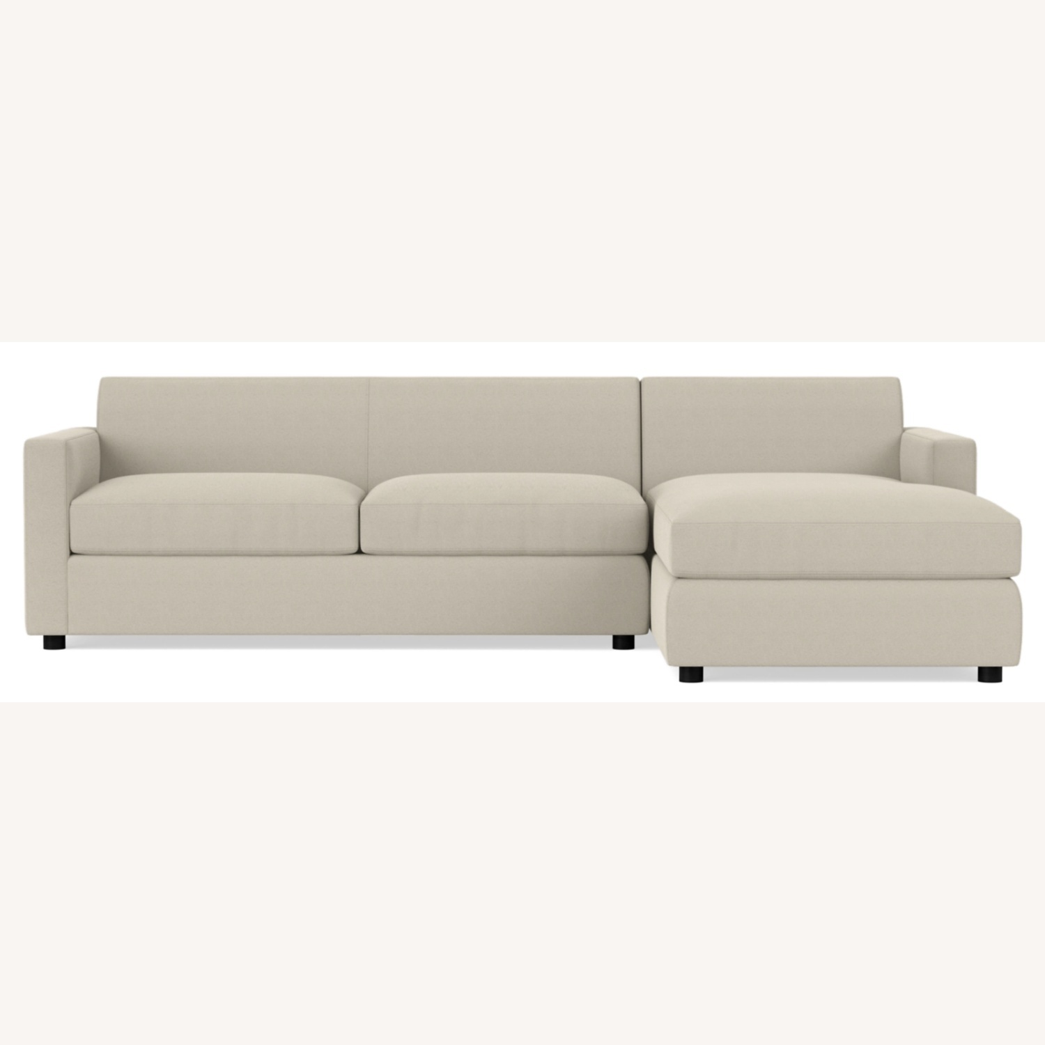 Room & Board Light Gray Fabric 2 Piece Sectional - image-4