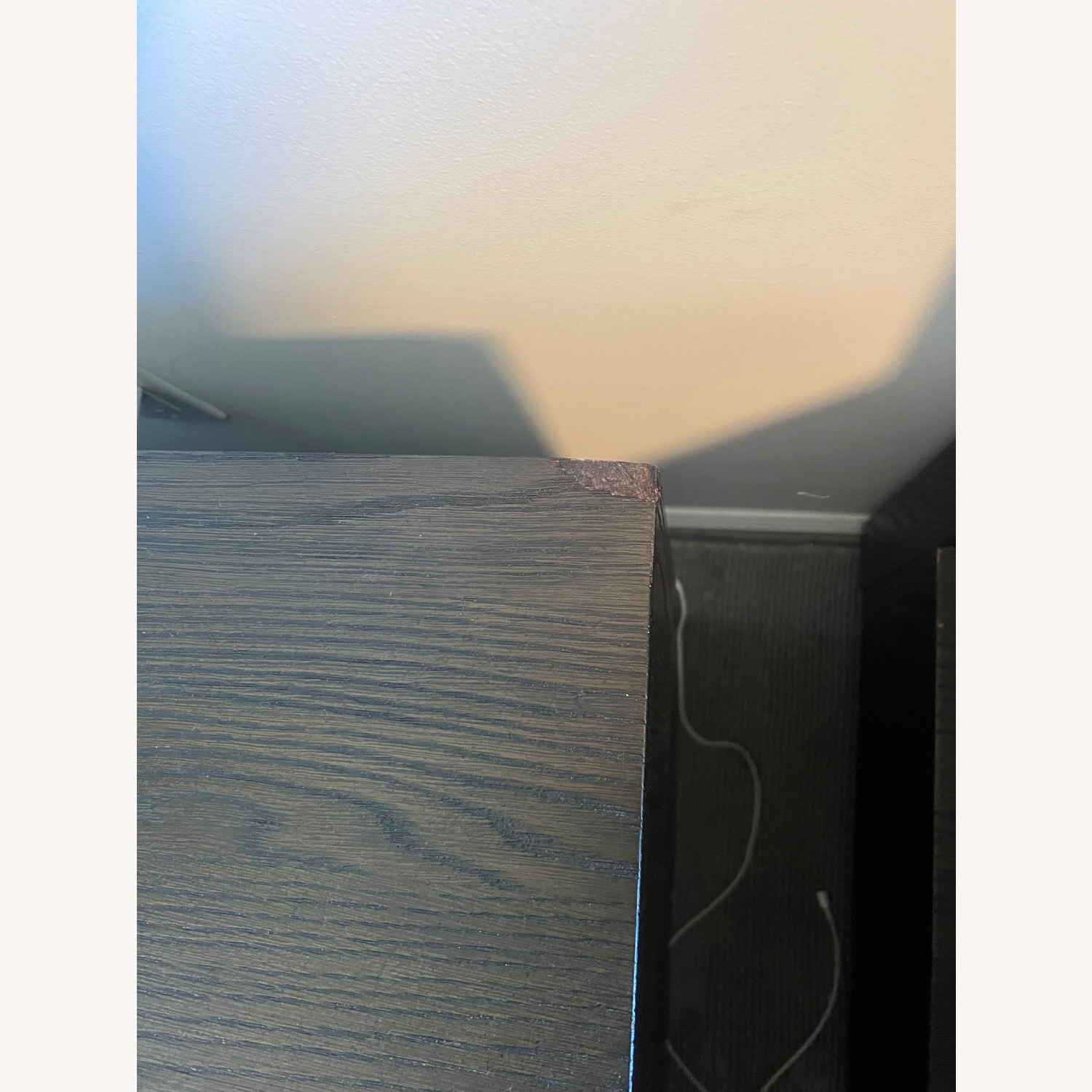 Restoration Hardware Bezier Dark Brown Wood Nightstand - image-5