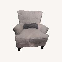 Jofran White Fabric Accent Chair