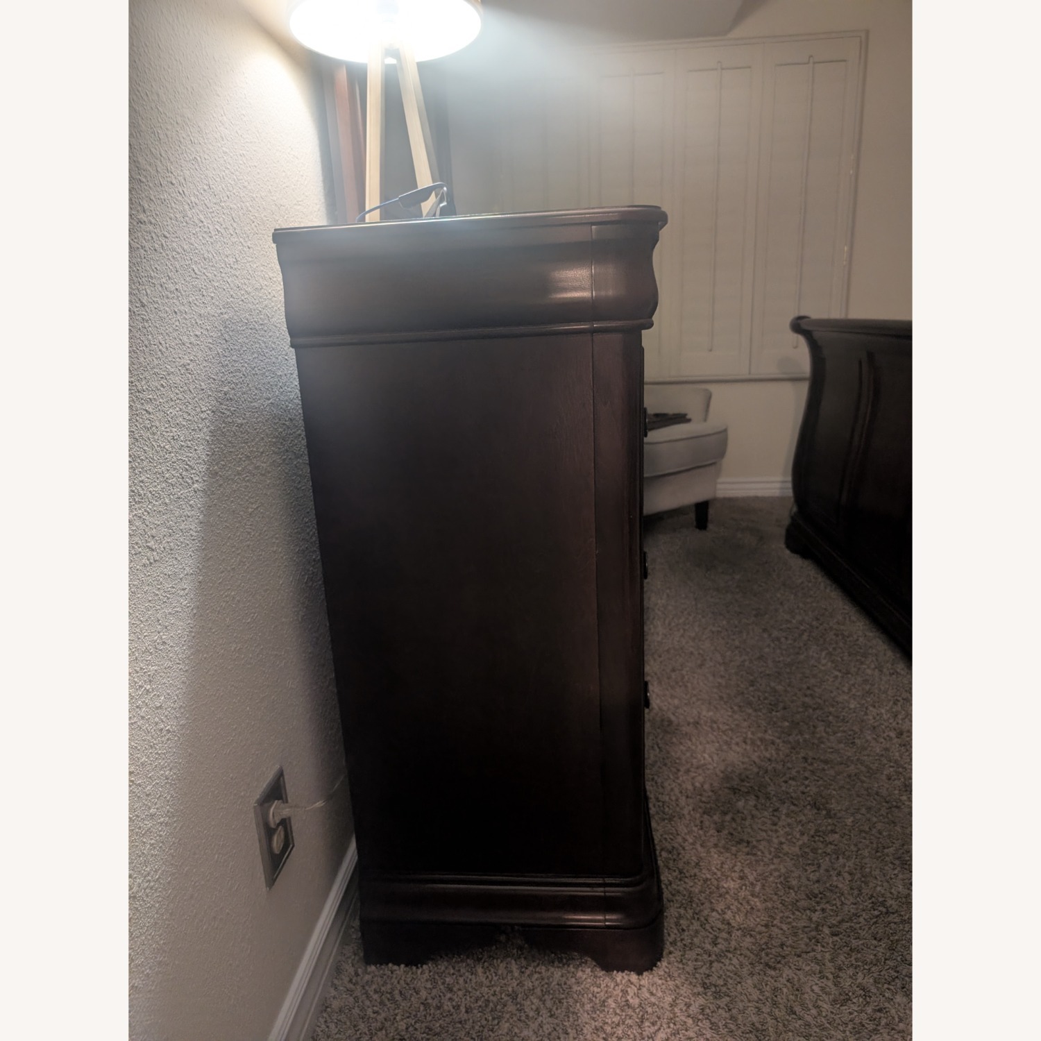 John Cameron Cherry Dark Brown Wood Dresser - image-2