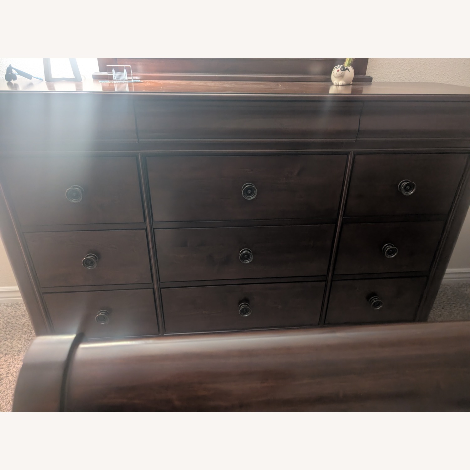 John Cameron Cherry Dark Brown Wood Dresser - image-3
