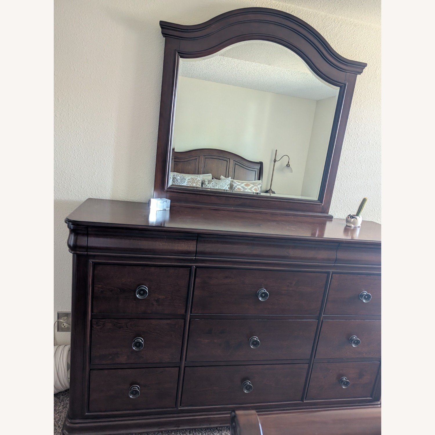 John Cameron Cherry Dark Brown Wood Dresser - image-1