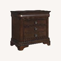 Home Elements Dark Brown Wood Nightstands