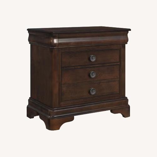 Used Home Elements Dark Brown Wood Nightstands for sale on AptDeco