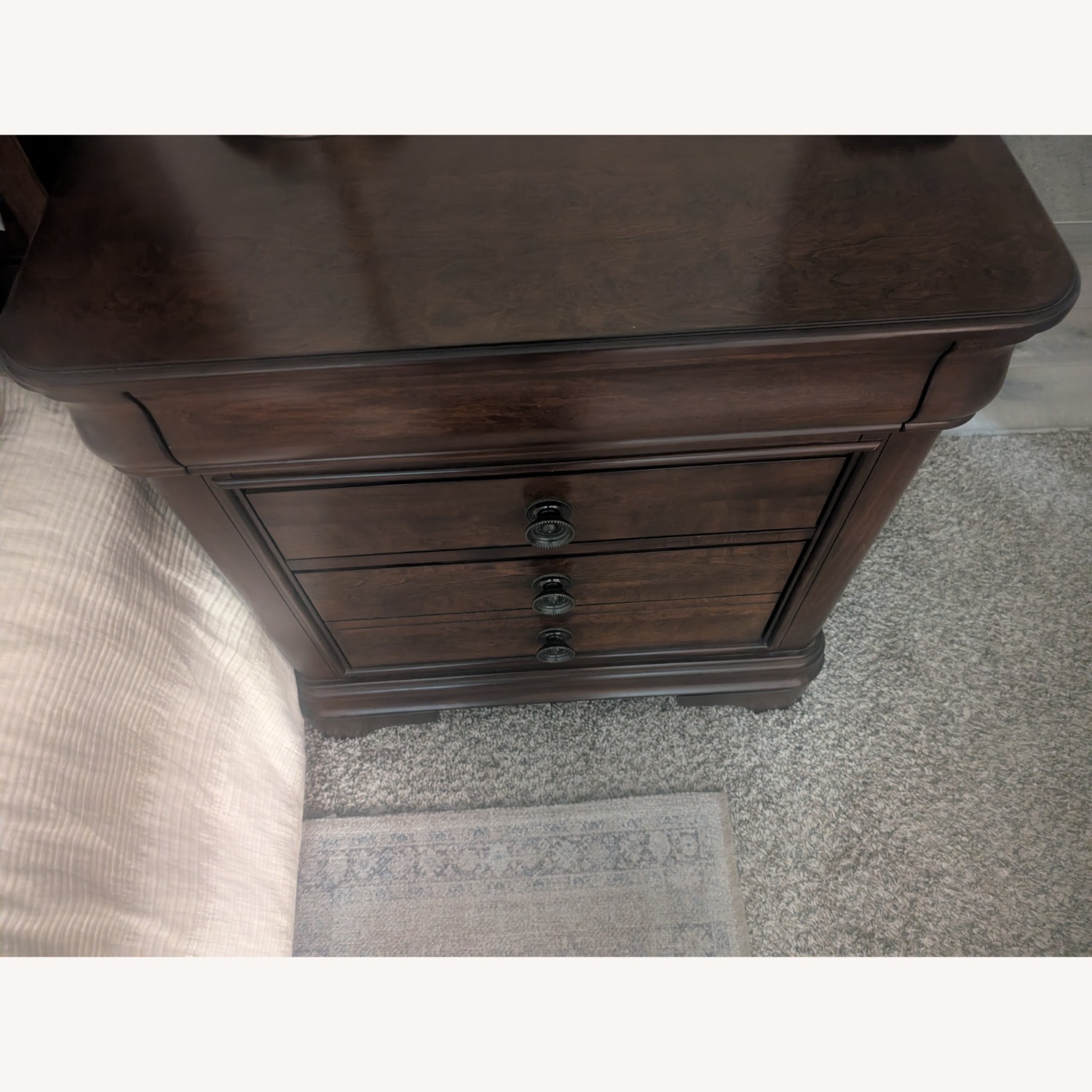 Home Elements Dark Brown Wood Nightstands - image-2