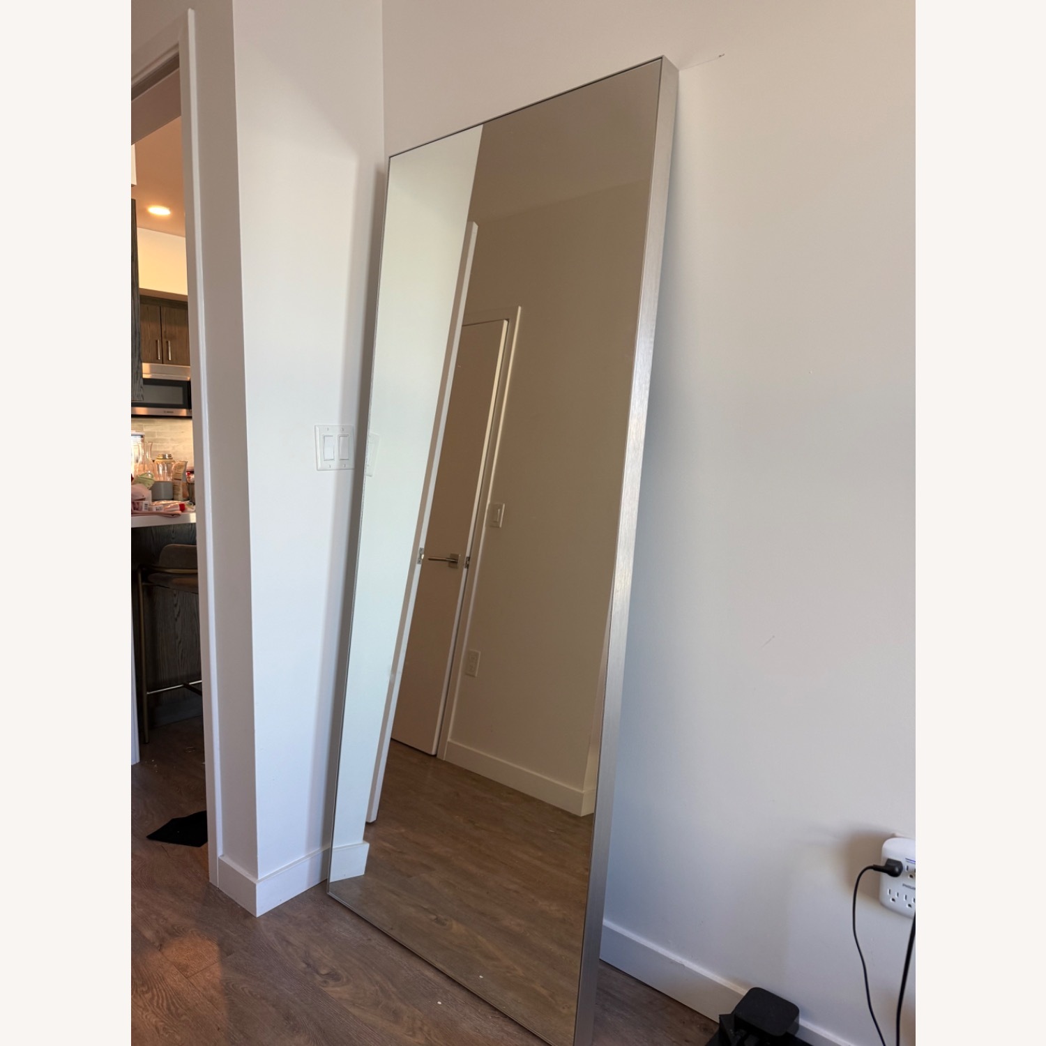 CB2 Silver Floor Mirror - image-3