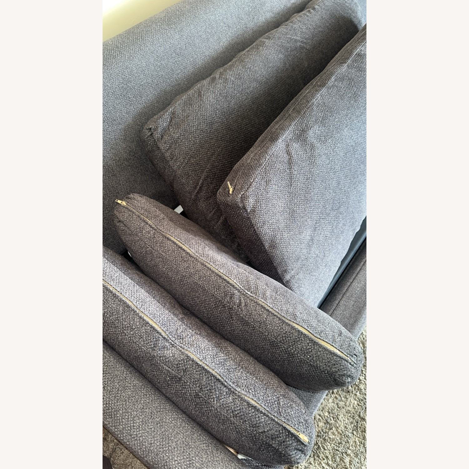 Dark Gray Fabric Sleeper Sofa - image-2