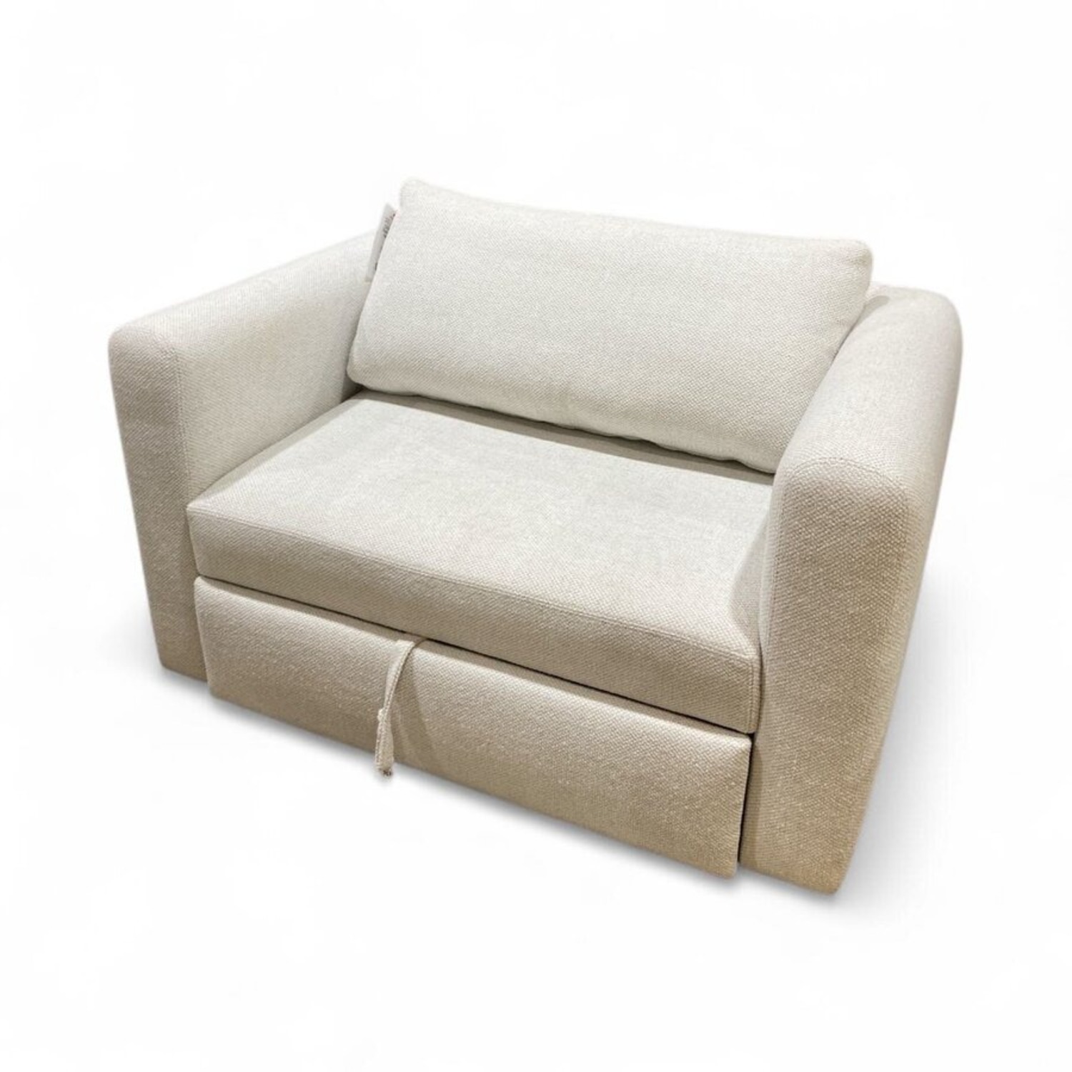 Room & Board Chair & A Half Pull-Out Chair White - image-16