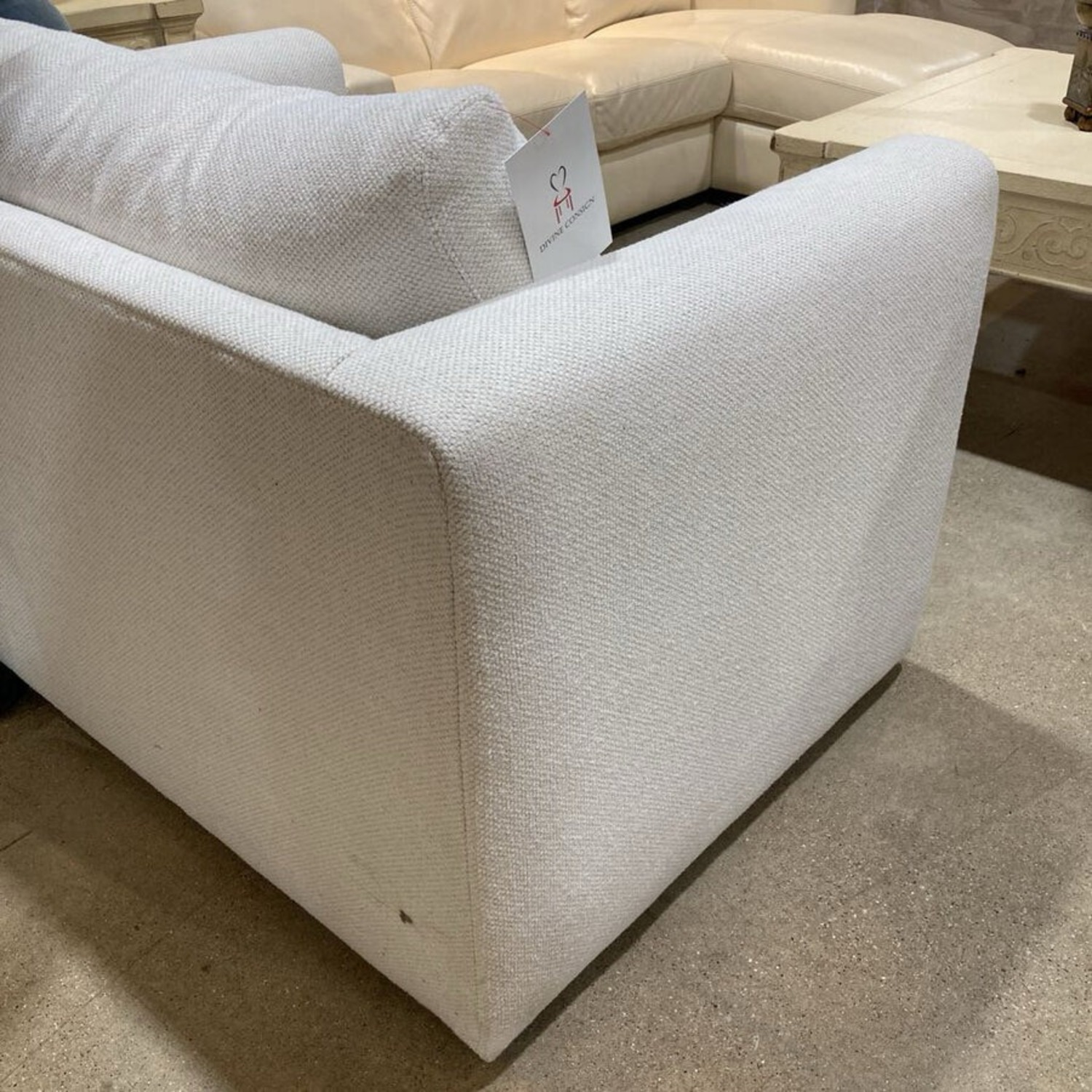 Room & Board Chair & A Half Pull-Out Chair White - image-12