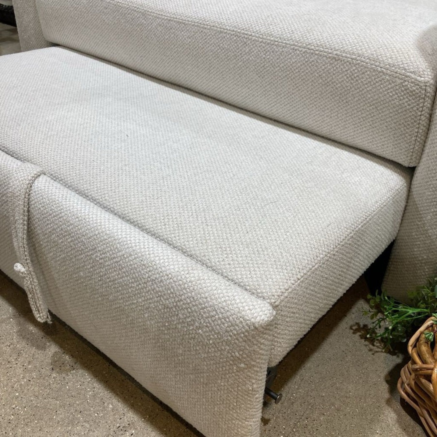 Room & Board Chair & A Half Pull-Out Chair White - image-5