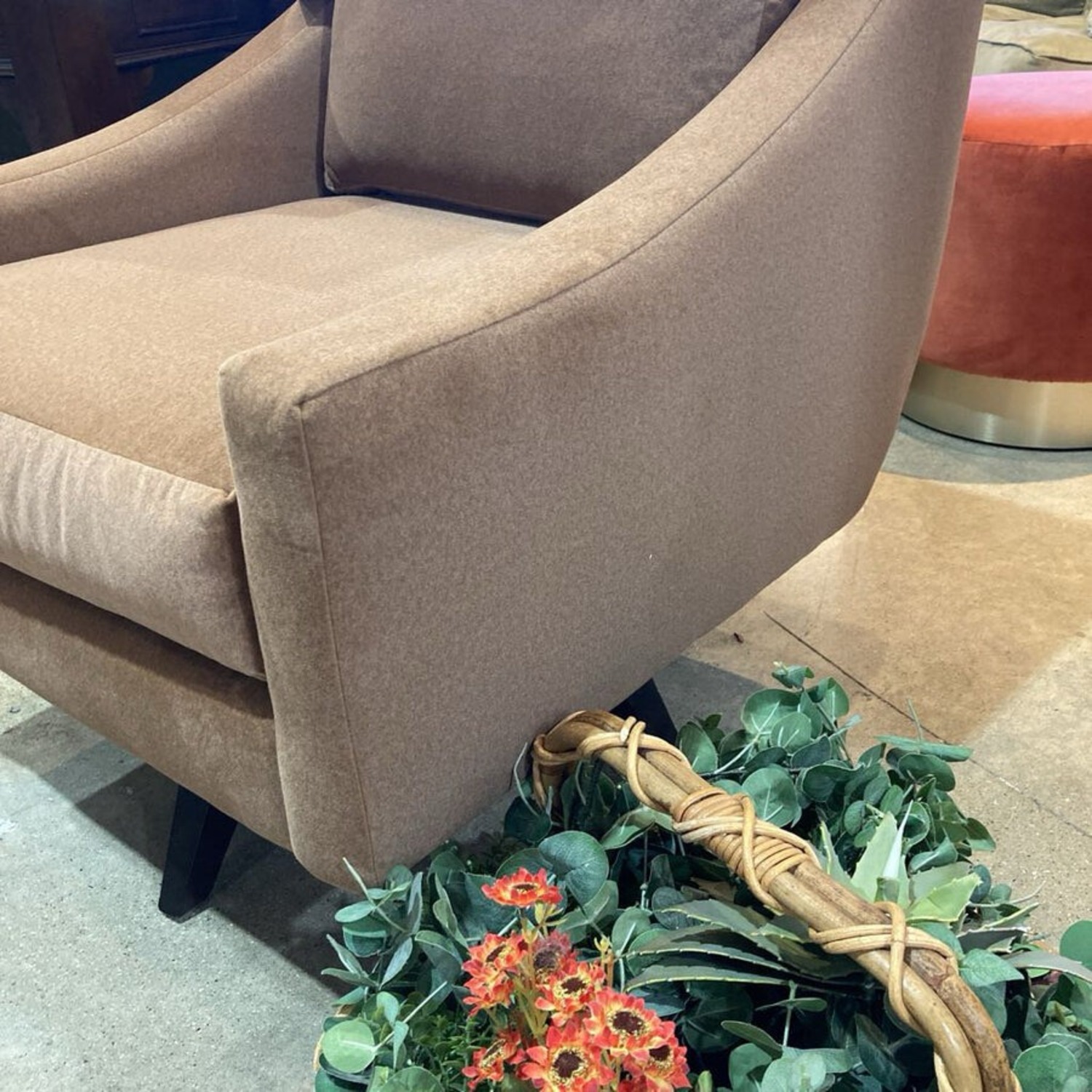 Toms Price Nash Velvet Swivel Chair Carmel - image-5