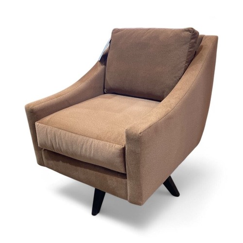 Used Toms Price Nash Velvet Swivel Chair Carmel for sale on AptDeco