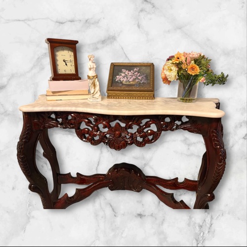 Used White Wood Side Table for sale on AptDeco