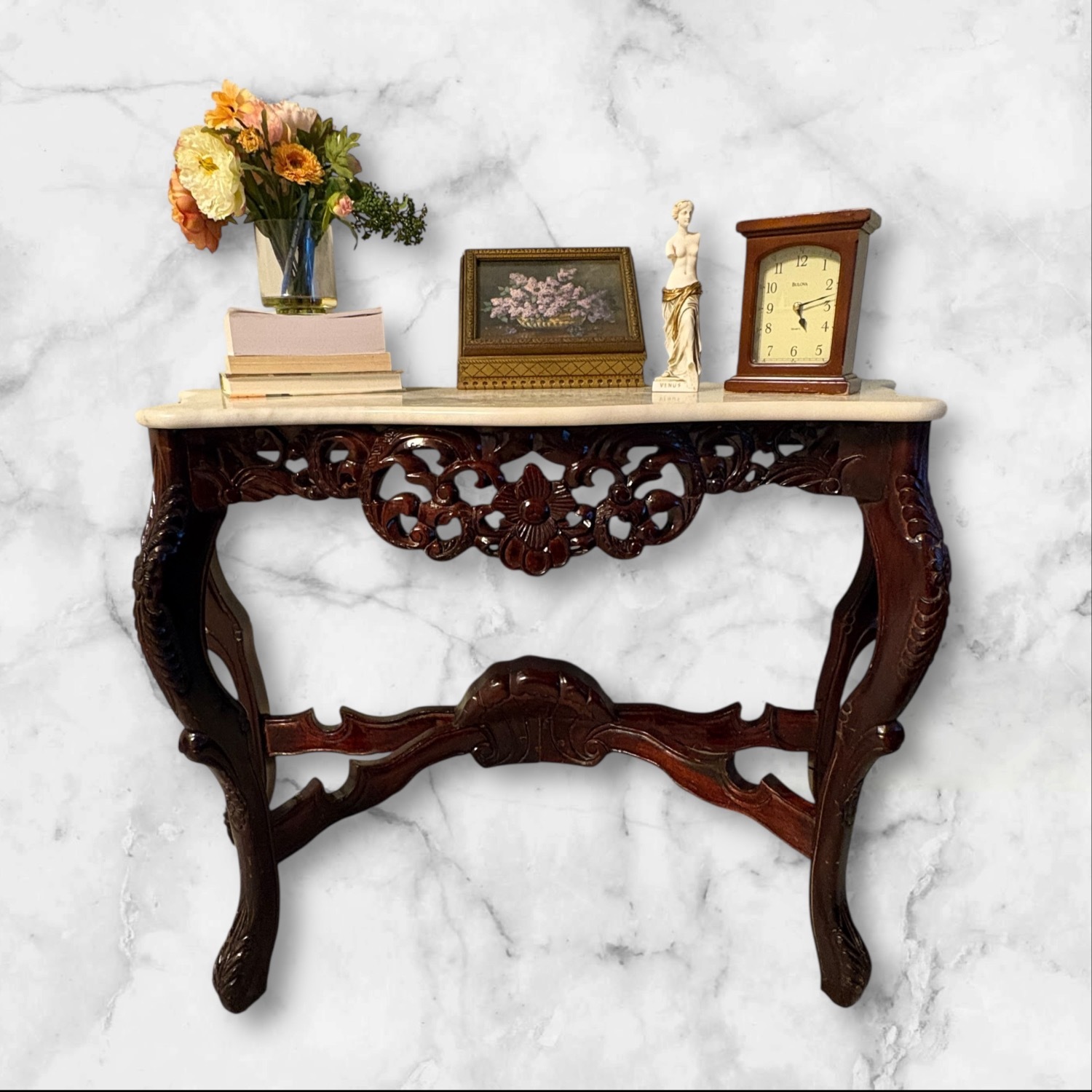 White Wood Side Table - image-5