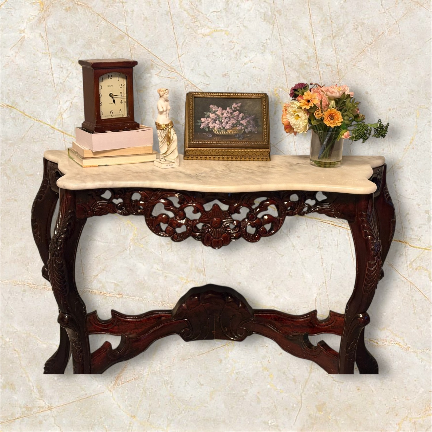 White Wood Side Table - image-3