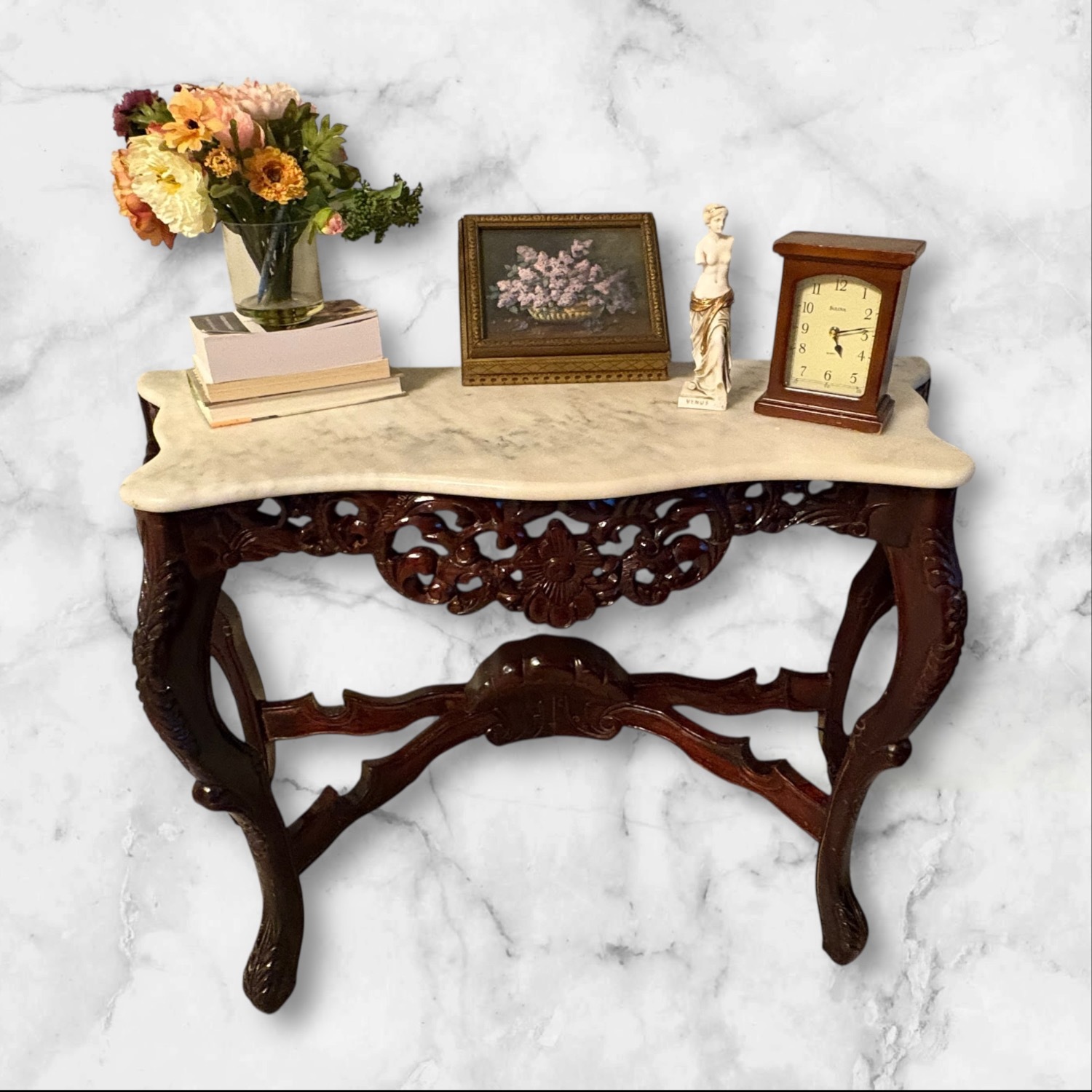 White Wood Side Table - image-6