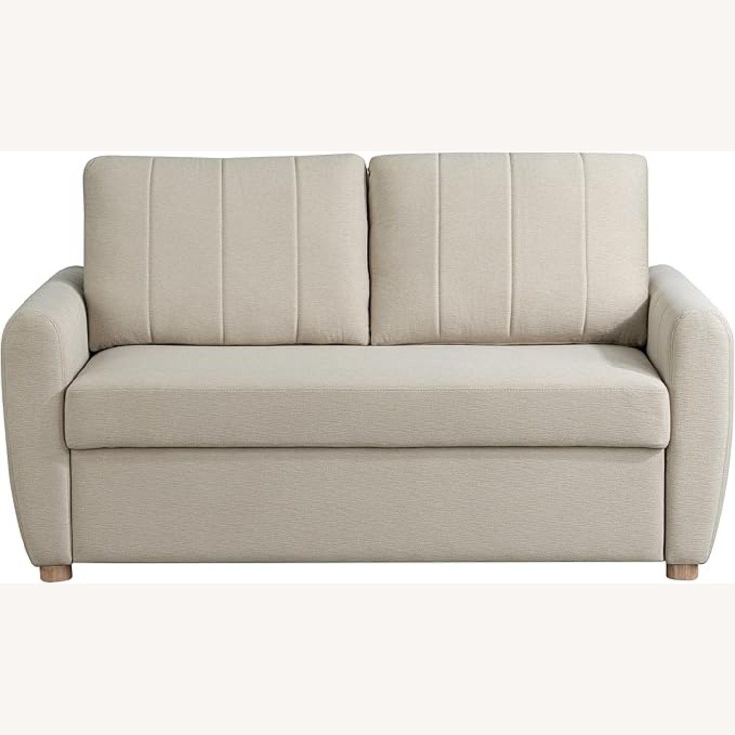 Serta White Fabric Sleeper Sofa - image-7