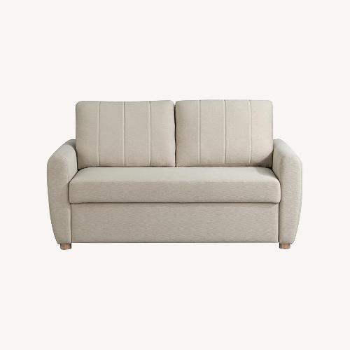Used Serta White Fabric Sleeper Sofa for sale on AptDeco