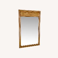 Vintage Drexel Wall Mirror W Cane Accent