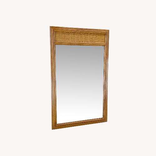 Used Vintage Drexel Wall Mirror W Cane Accent for sale on AptDeco
