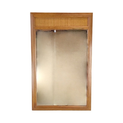 Used Vintage Drexel Wall Mirror W Cane Accent for sale on AptDeco