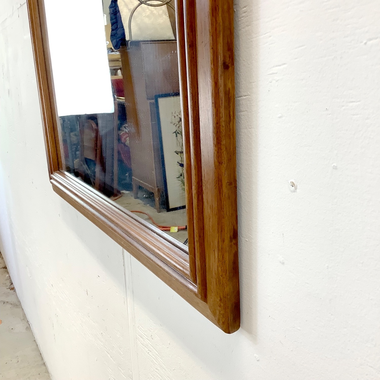 Vintage Drexel Wall Mirror W Cane Accent - image-12