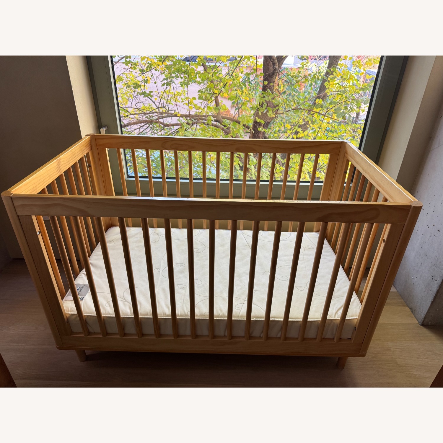 Babyletto Lolly Natural Wood Convertible Crib - image-2