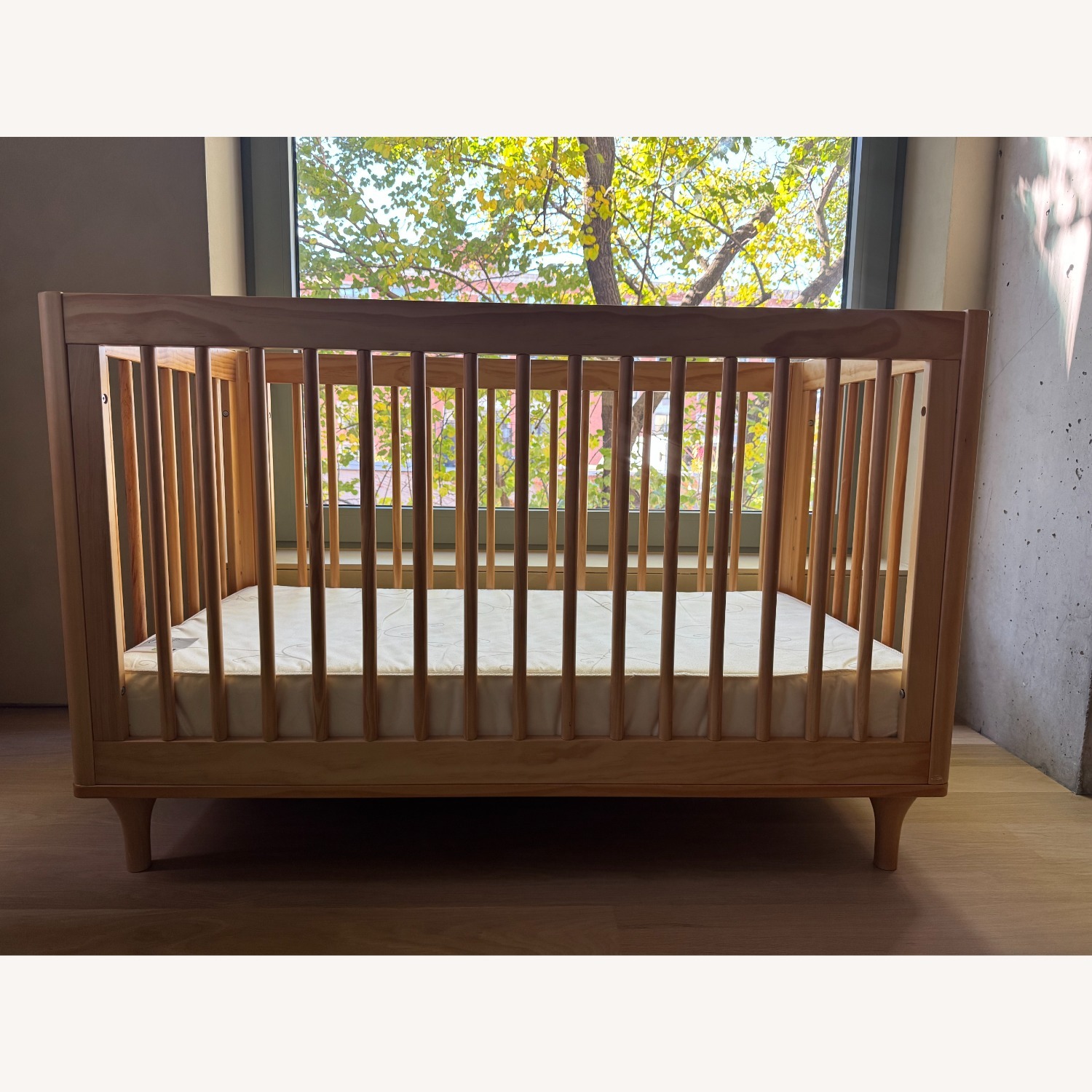Babyletto Lolly Natural Wood Convertible Crib - image-1
