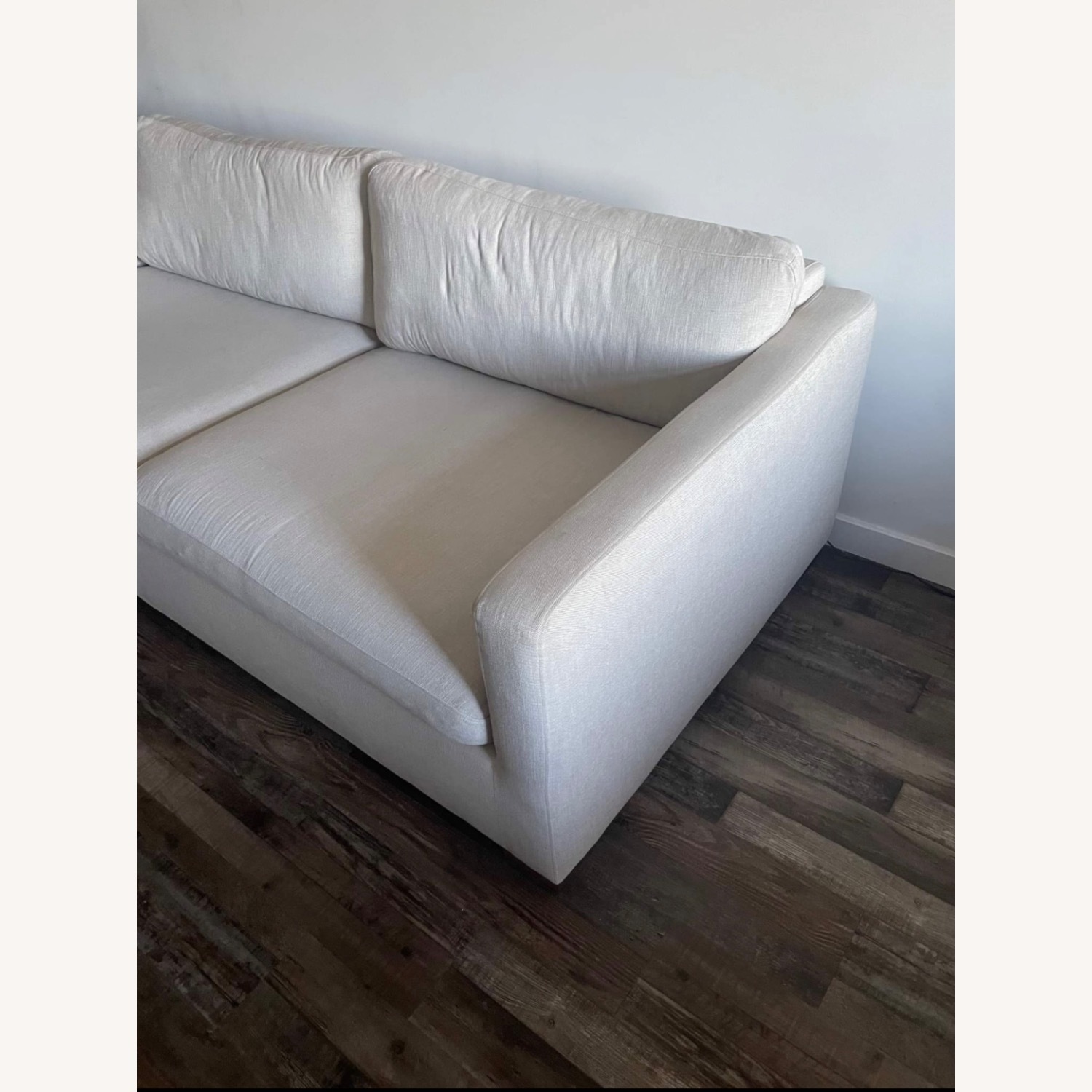 Interior Define Natural Linen 3+ Seater Sofa - image-2