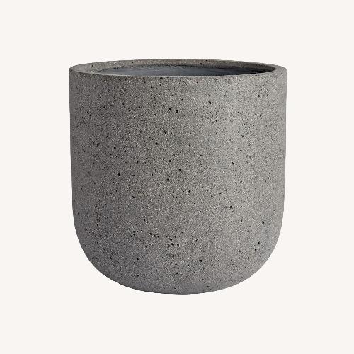 Used Rejuvenation Dell All-Weather Dark Gray Stone Planter for sale on AptDeco