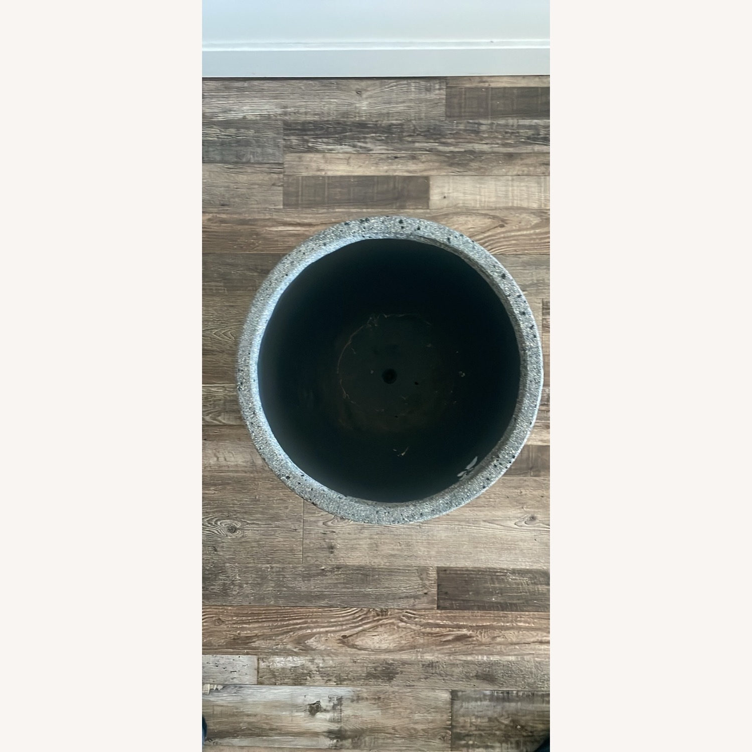 Rejuvenation Dell All-Weather Dark Gray Stone Planter - image-3