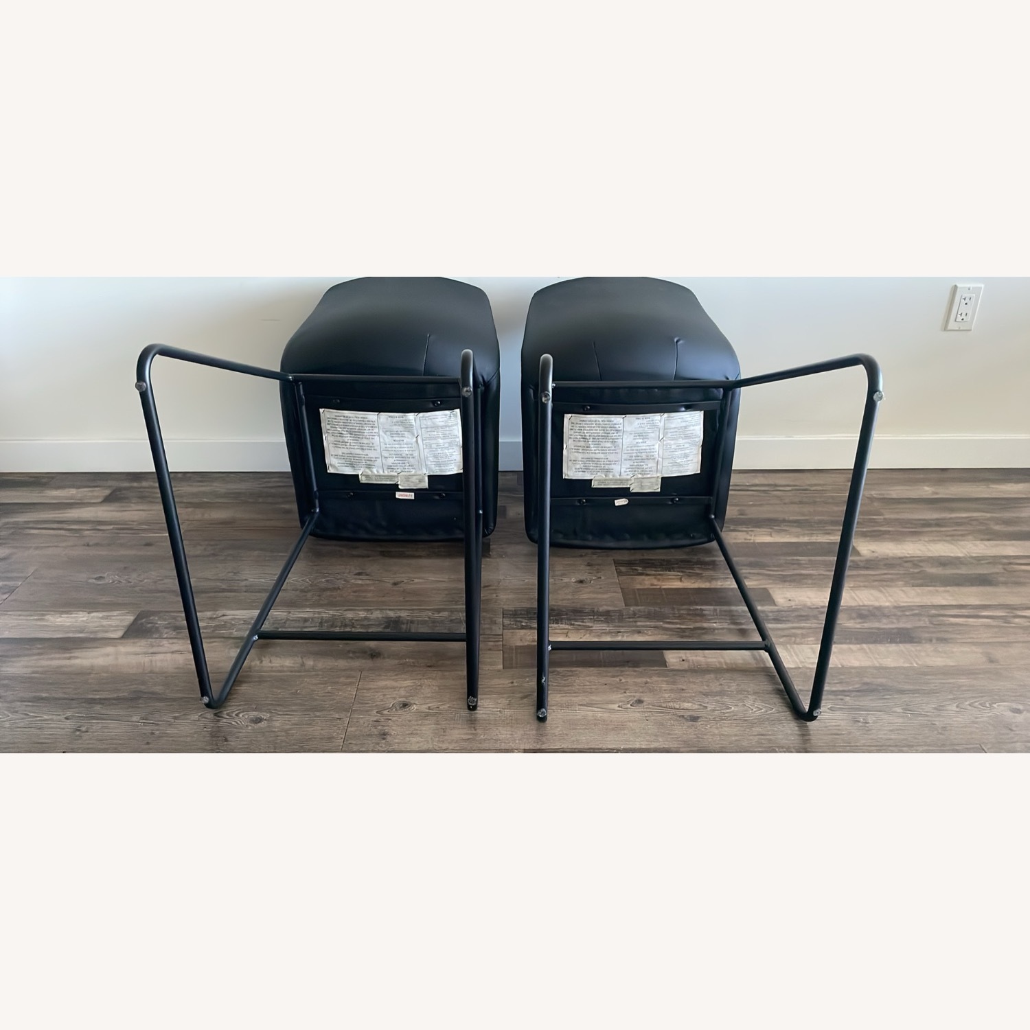 Set of 2 Bowden Faux Leather Counter – Black - image-3
