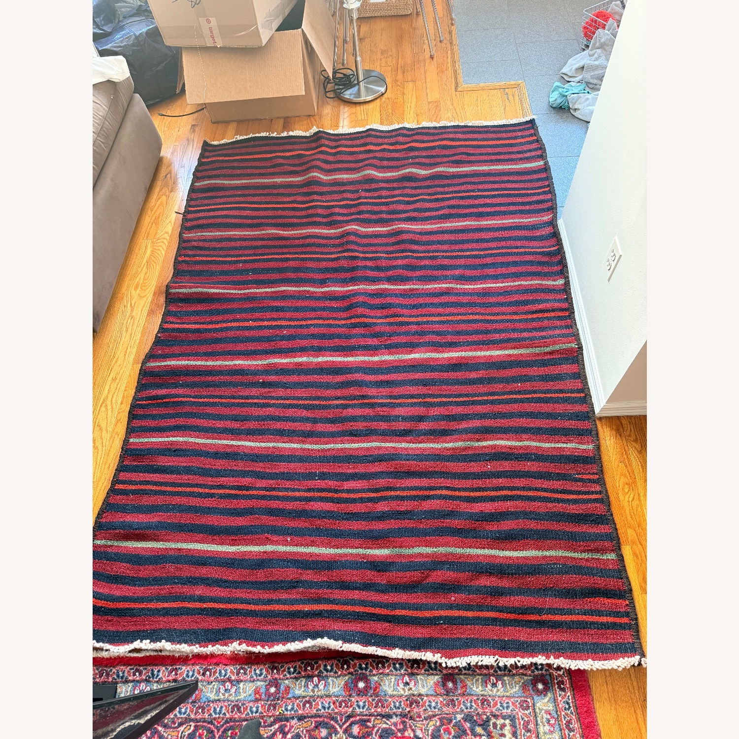 Vintage/Antique Finds Red Wool Area Rug 5' x 7' - image-0