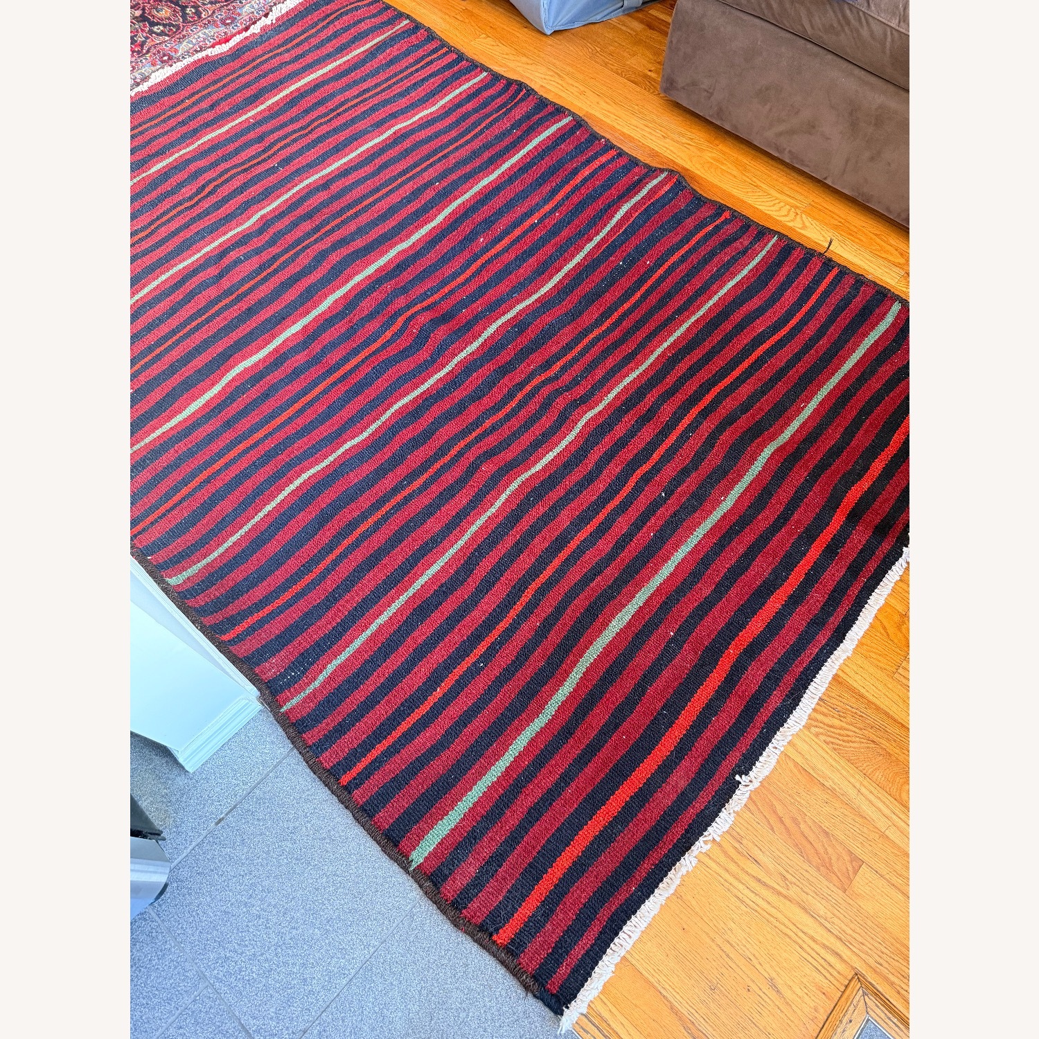 Vintage/Antique Finds Red Wool Area Rug 5' x 7' - image-1