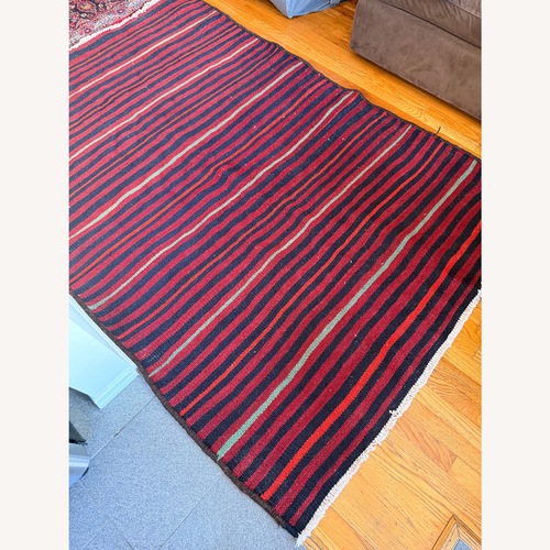 Used Vintage/Antique Finds Red Wool Area Rug 5' x 7' for sale on AptDeco
